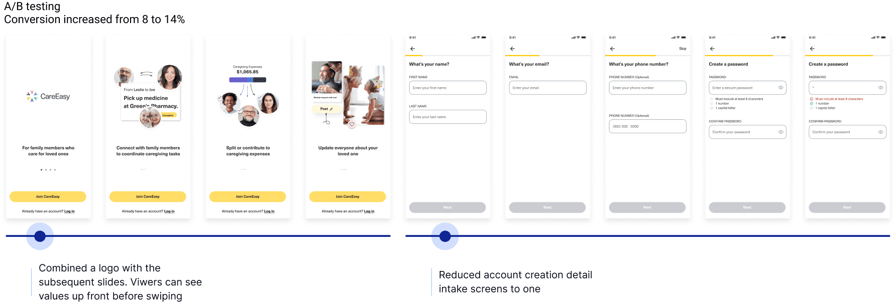 Revised onboarding