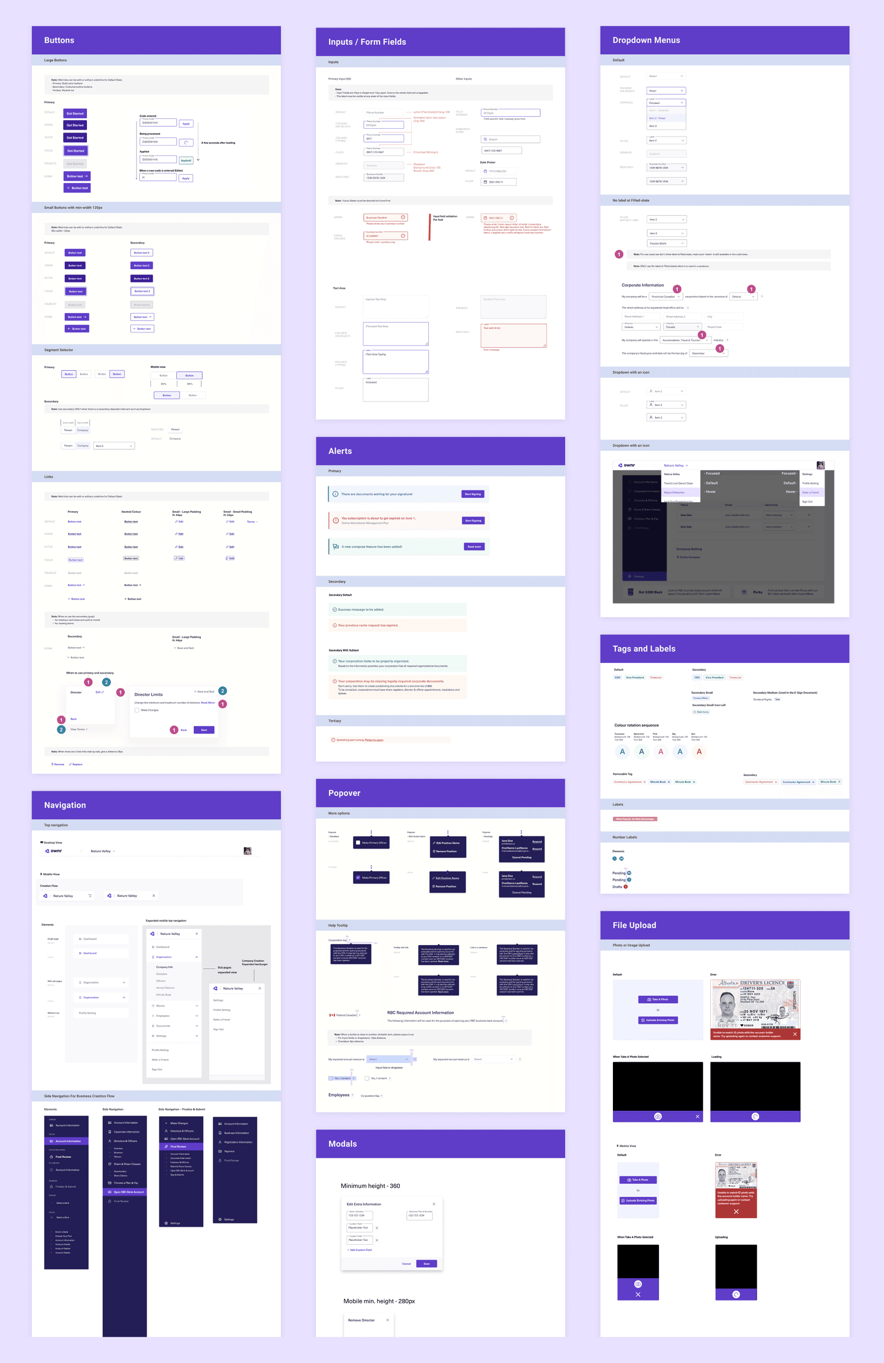 Ownr design system